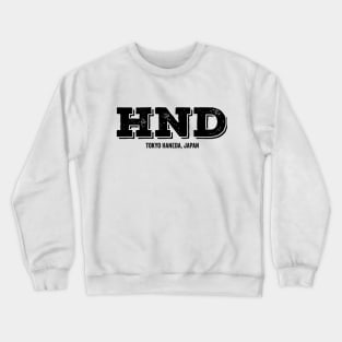 HND Tokyo Haneda Japan Airport Code Crewneck Sweatshirt